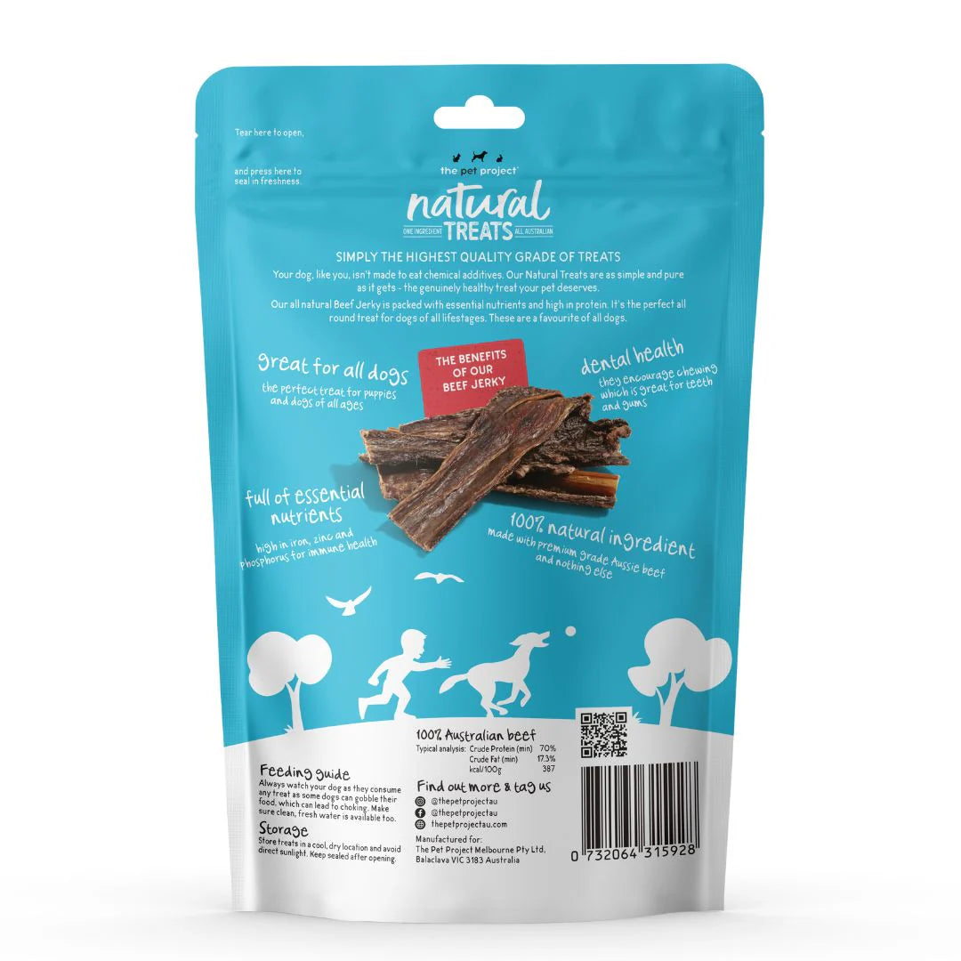 The Pet Projcet BEEF JERKY 100g Dog Treats