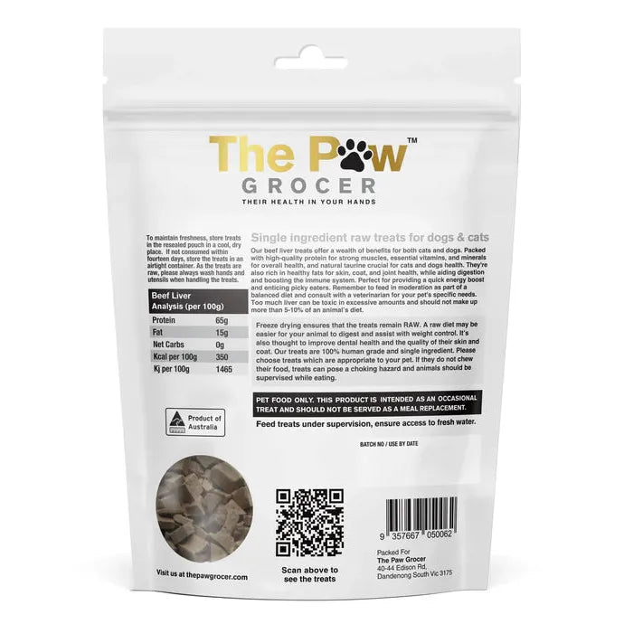 The Paw Grocer - Freeze Dried Diced Beef Liver
