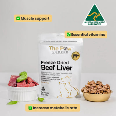 The Paw Grocer - Freeze Dried Diced Beef Liver