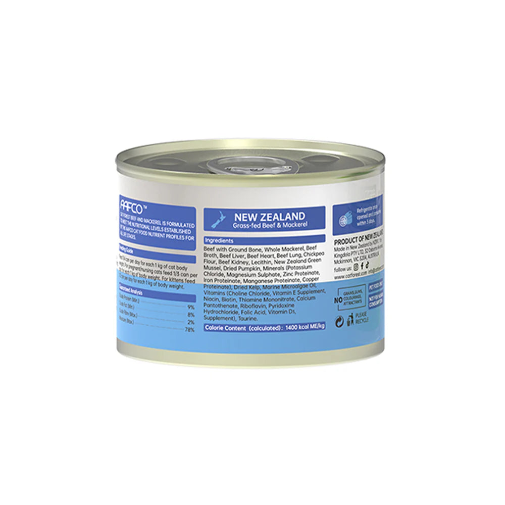 CAT FOREST Wet Cat Food Grass-Fed Beef & Mackerel