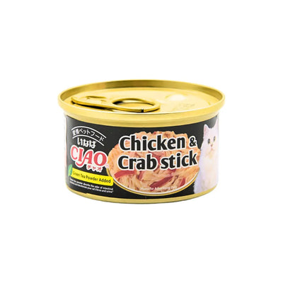 CIAO Canned Jelly For Cat Chicken Fillet And Crab Stick 85G