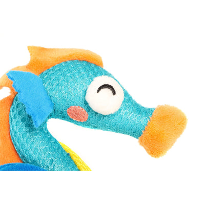 GIGWI Cat Toy - Dental Mesh With Catnip Seahorse
