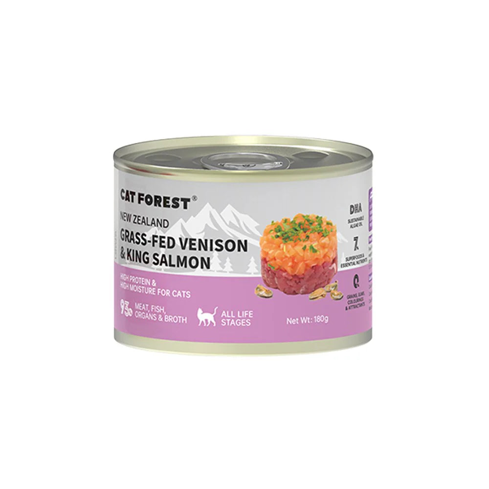 CAT FOREST Wet Cat Food Grass-Fed Venison & King Salmon