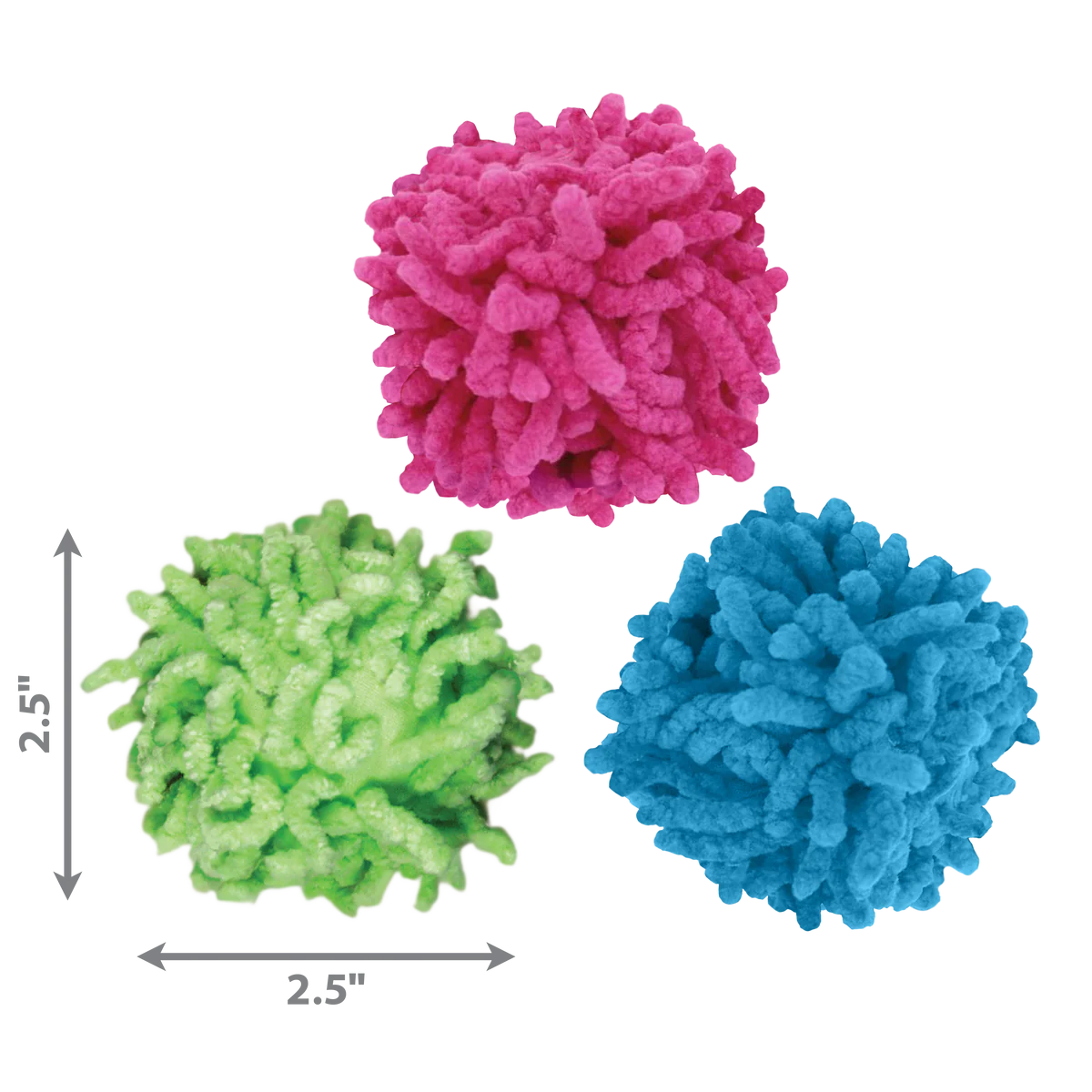 KONG Cat Toys Moppy Ball Assorted Color