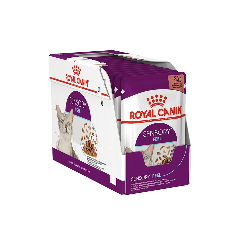 ROYAL CANIN Sensory Feel Gravy Adult Wet Cat Food 85g x 12