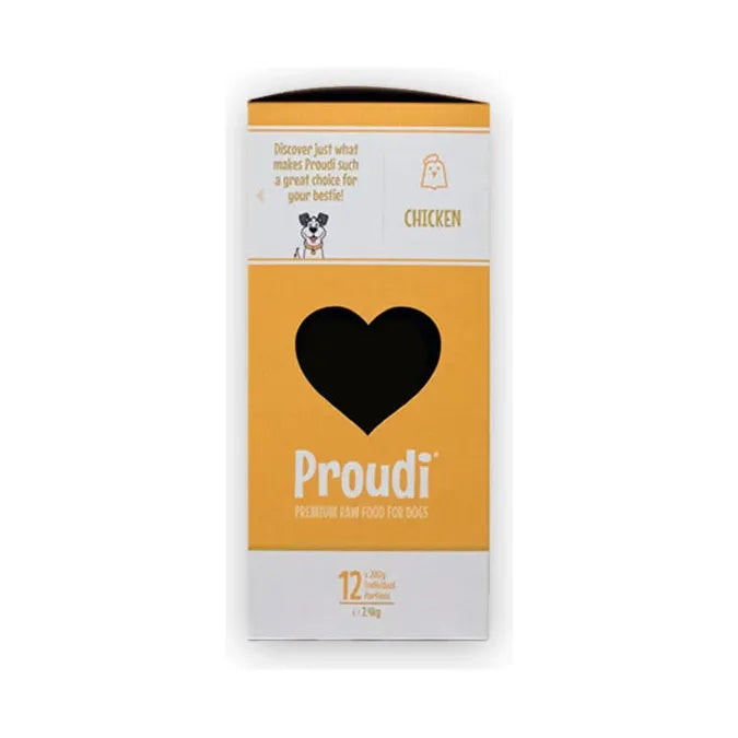 Proudi Dog Raw Food - Single Protein Chicken 2.4Kg