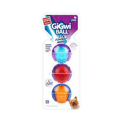 GiGwi Dog Toy - Original Ball Multi-Pack Small