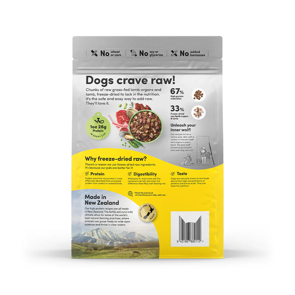 Animals Like Us - Raw Mix 33 with Grass-Fed Lamb Dog Food