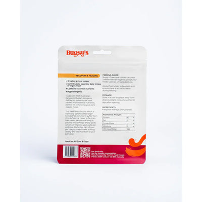 Bugsy's Dehydrated Pet Treat - Kangaroo Kidney 100g