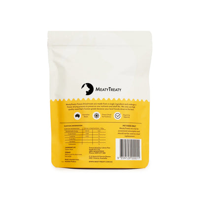 MEATY TREATY Chicken Hearts Freeze Dried Dog & Cat Treats 100g