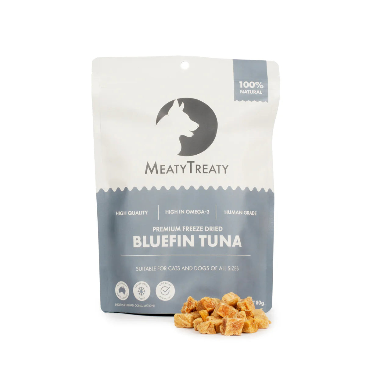 MEATY TREATY Bluefin Tuna Freeze Dried Dog & Cat Treats 80g