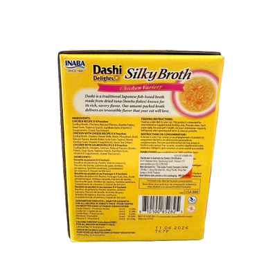 INABA Cat Dashi Delights Silky Broth Chicken Variety 12PK