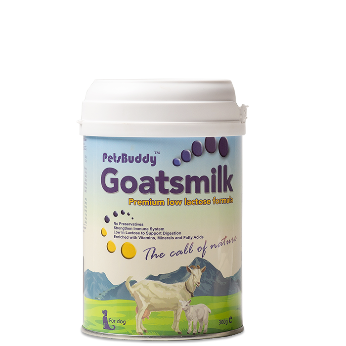 PetsBuddy Goatmilk Premium Low Lactose Formula for Dog 300g