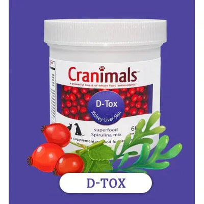 Cranimals D-Tox Supplement 60g For Dogs & Cats