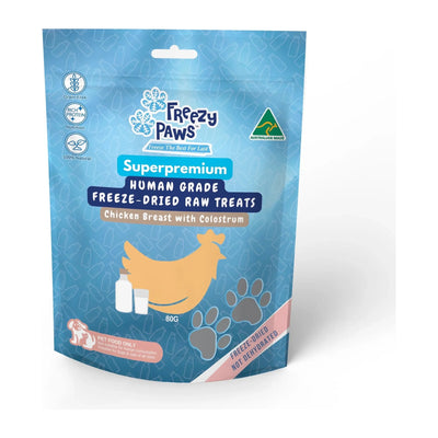 Freezy Paws - Freeze-Dried Raw Chicken Breast with Colostrum Treats 80g