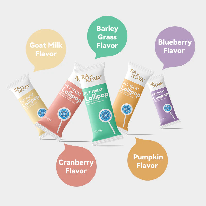 RANOVA Cat Treats - Freeze Dried Lollipop (Mixed Flavor) 1.4g x 15 in Bags