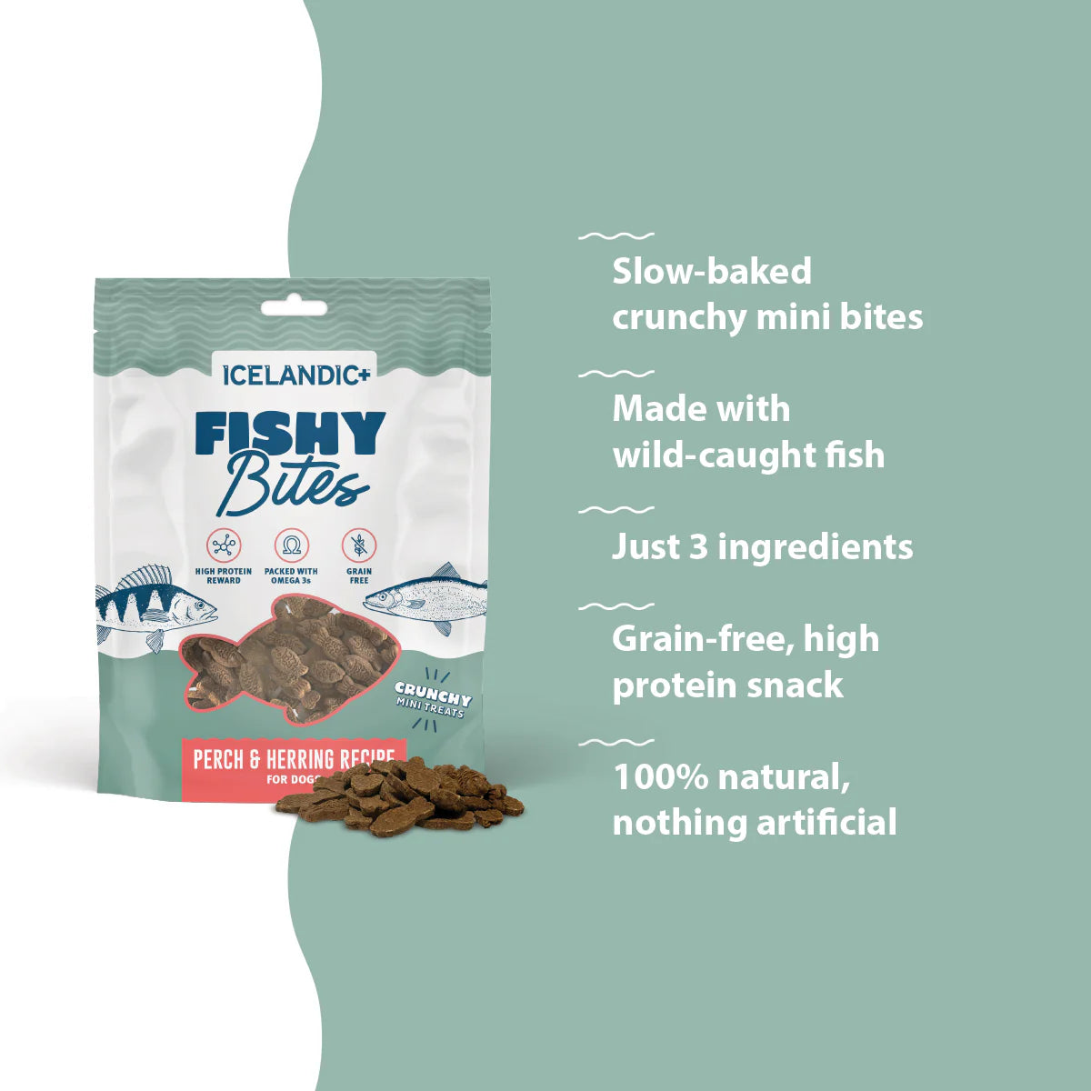 Icelandic+ Dog Treats Fishy Bites 57g