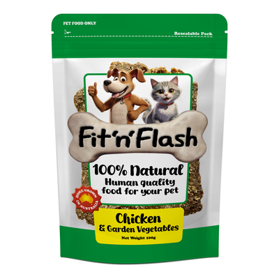 Fit'n'Flash Chicken & Garden Vegetables For Dogs 100g