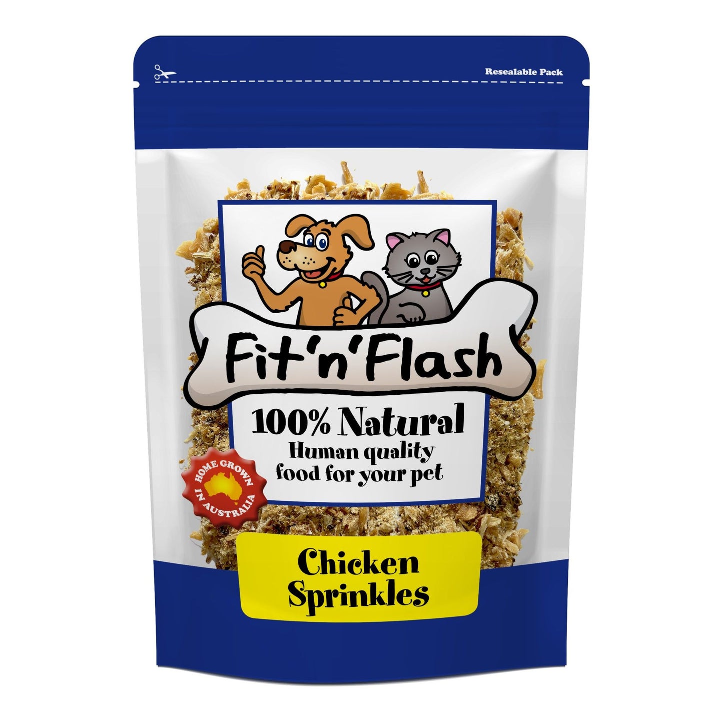 Fit'n'Flash Chicken Sprinkles For Cats and Dogs 100g