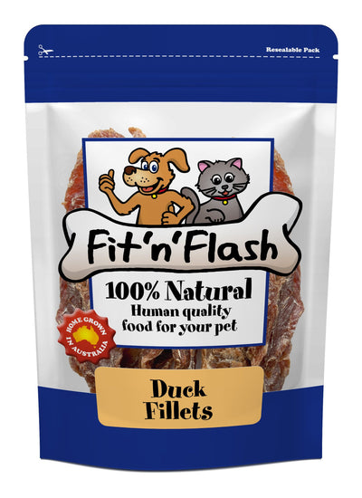 Fit'n'Flash Duck Fillets For Dogs and Cats 50g