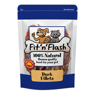 Fit'n'Flash Duck Fillets For Dogs and Cats 50g