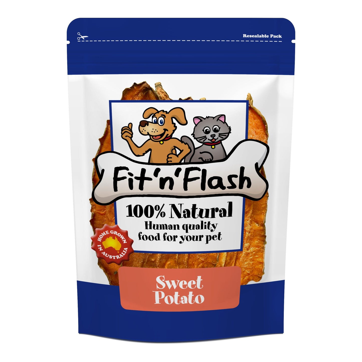 Fit'n'Flash Sweet Potato Chews For Dogs 50g