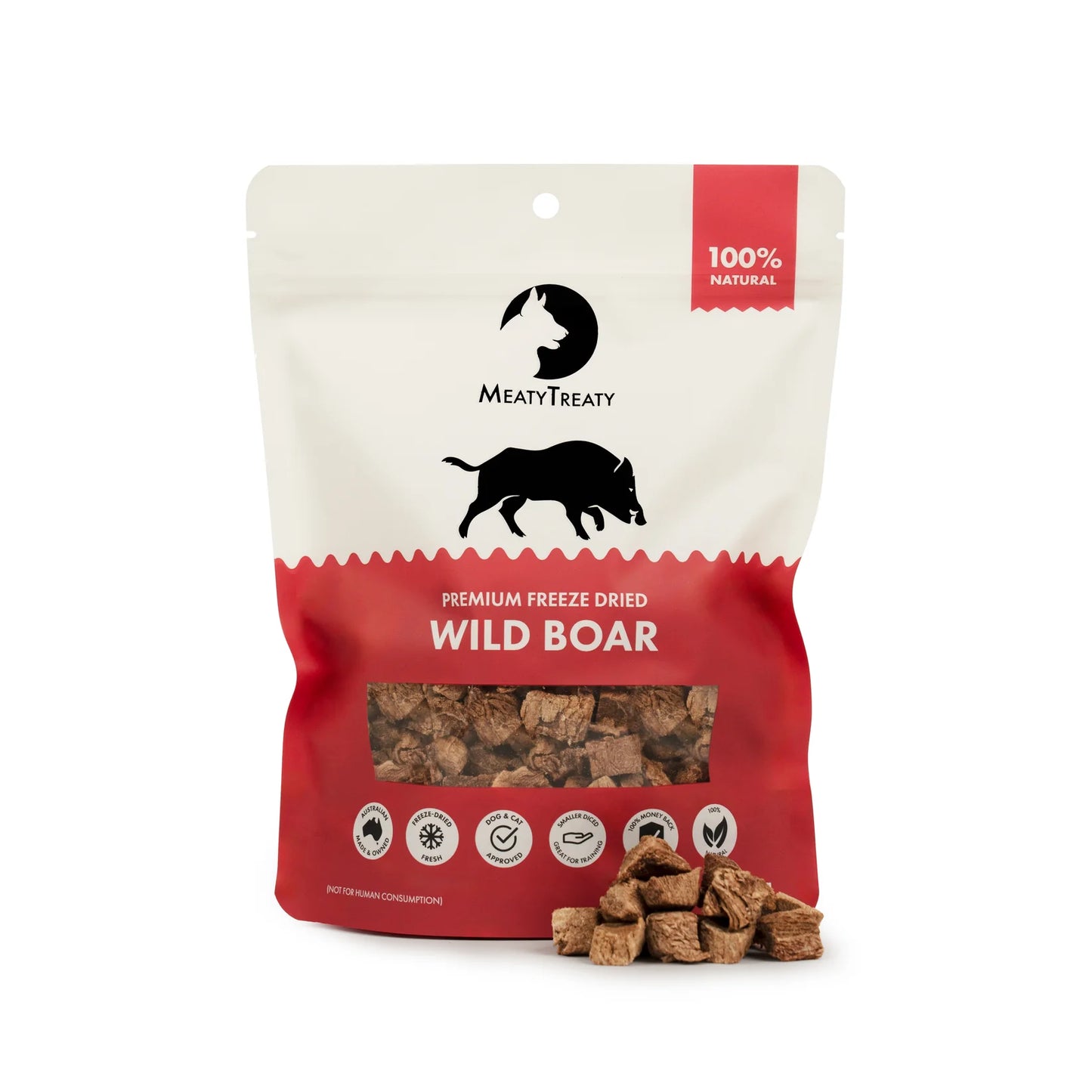 MEATY TREATY Wild Boar Freeze Dried Dog & Cat Treats 70g