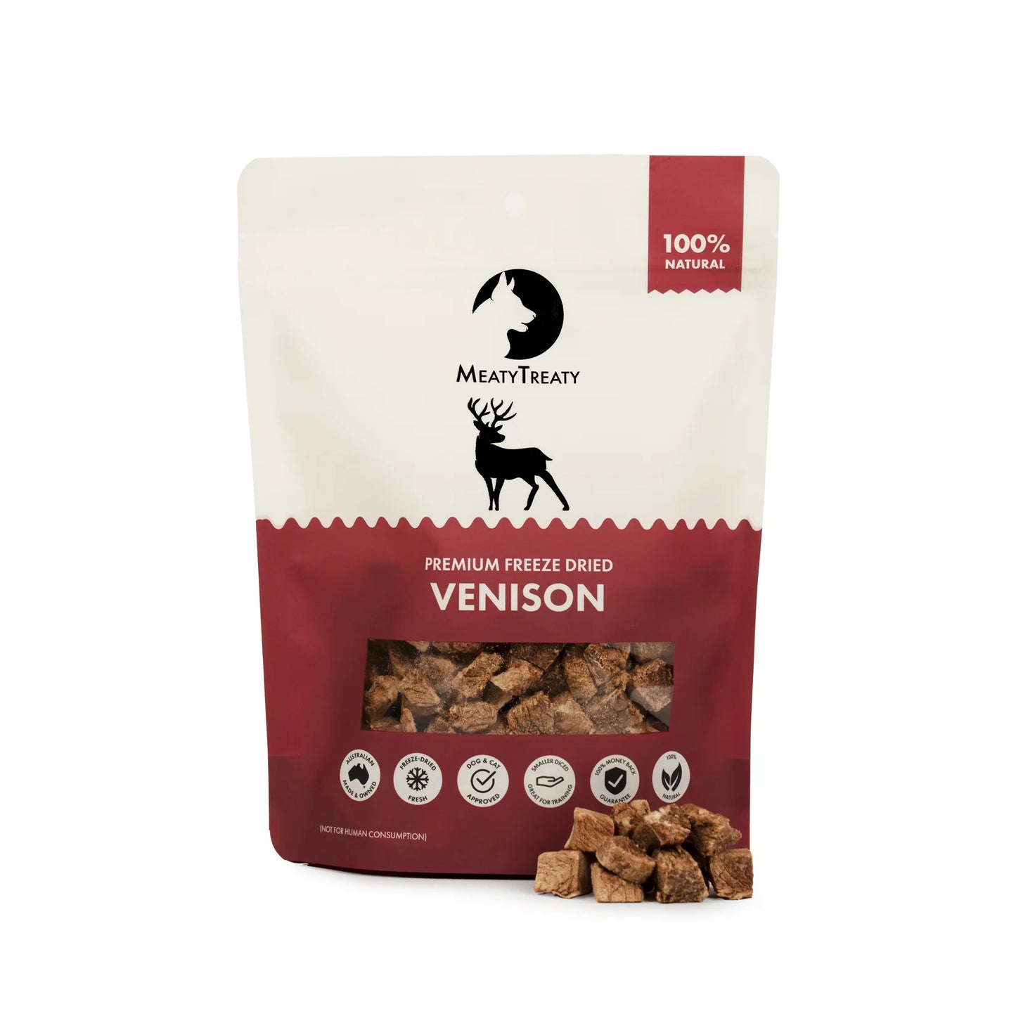 MEATY TREATY Venison Freeze Dried Dog & Cat Treats 70g