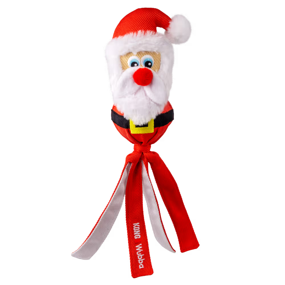 KONG Squeaky Dog Toy Holiday Wubba Assorted Large