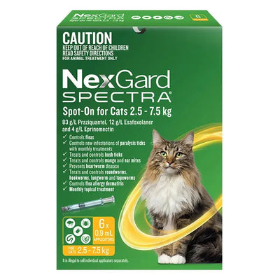 NEXGARD SPECTRA SPOTON For CAT 2.5-7.5KG