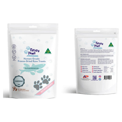 Freezy Paws - Freeze-Dried Sardine Raw Treats 80g
