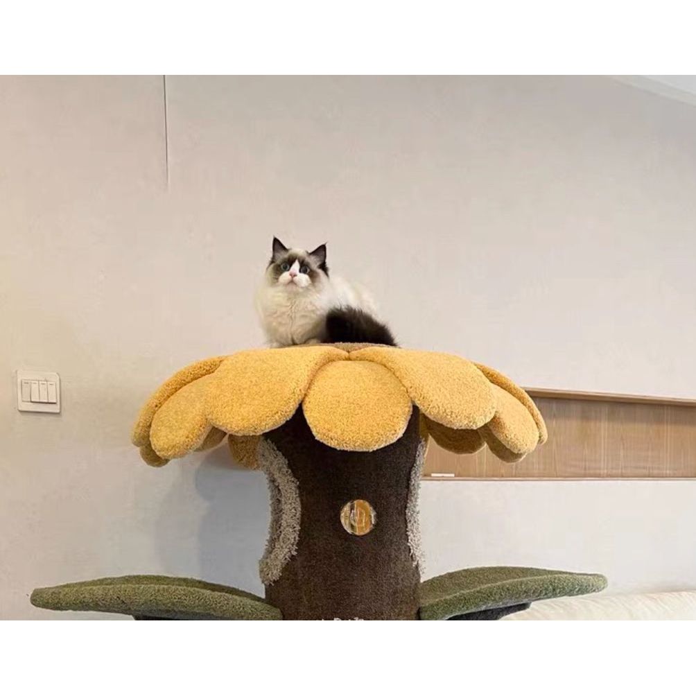 Camily Small "Sunflower" Cat Climbing Cat Tree