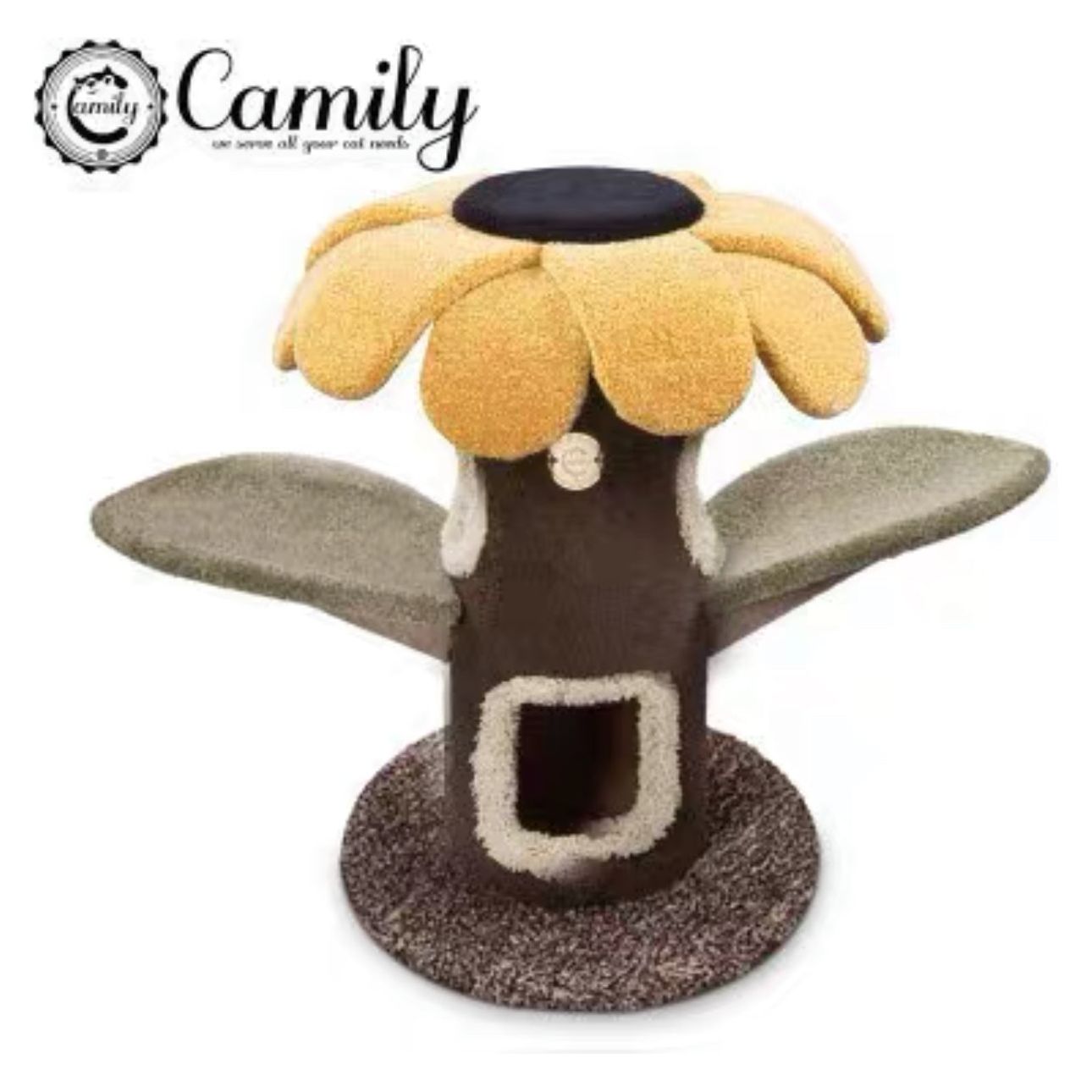 Camily Small "Sunflower" Cat Climbing Cat Tree