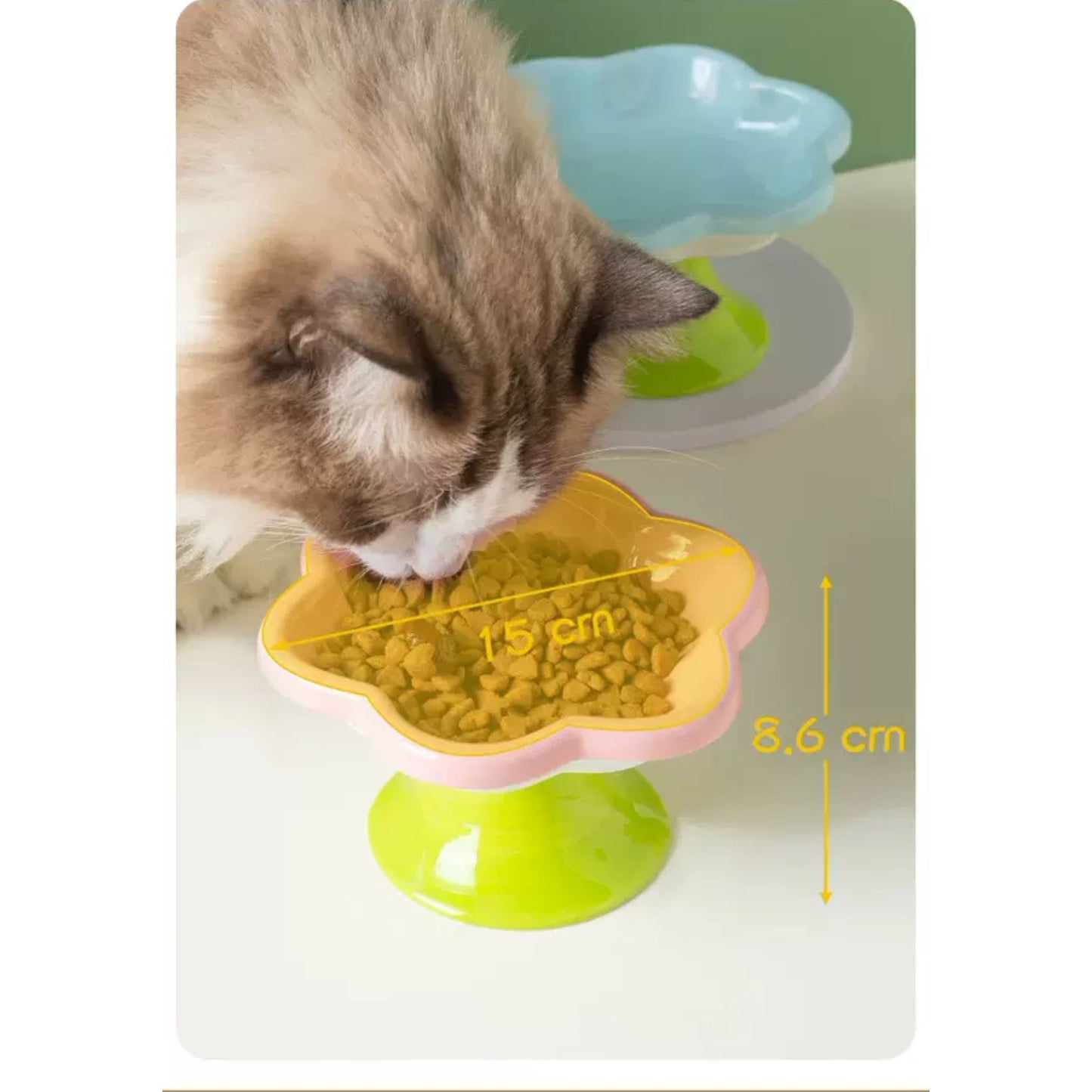 Ceramic Flower Pet Bowl