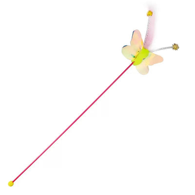 Cat Teaser Wand Toy - Feather Butterfly