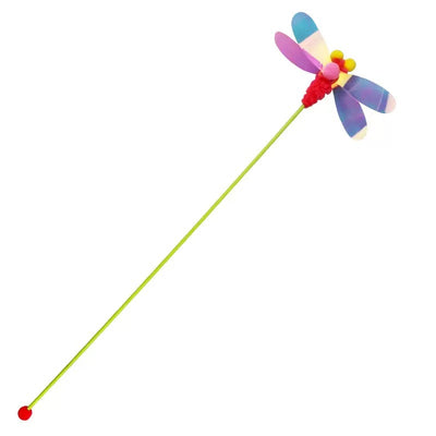 Cat Teaser Wand Toy - Feather Dragonfly