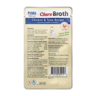 INABA Churu Broth Chicken & Tuna Recipe For Cat 40g