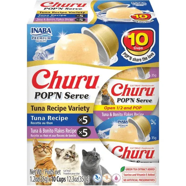 INABA Churu Pop N Serve Tuna Variety 10PK