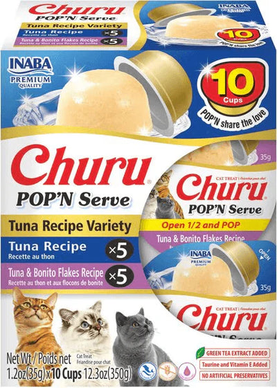 INABA Churu Pop N Serve Tuna Variety 10PK