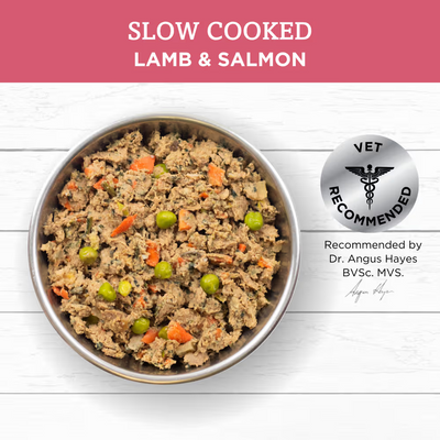 Ivory Coat Frozen Raw Dog Food Grain Free Slow Cooked Lamb & Salmon 250g x 6