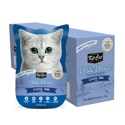 Kit Cat Cat Wet Food Petite Pouch Complete & Balanced Classic Tuna in Aspic