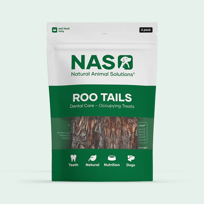 NAS Natural Animal Solutions - Roo Tails Dental Treat For Dogs (4 Pack)