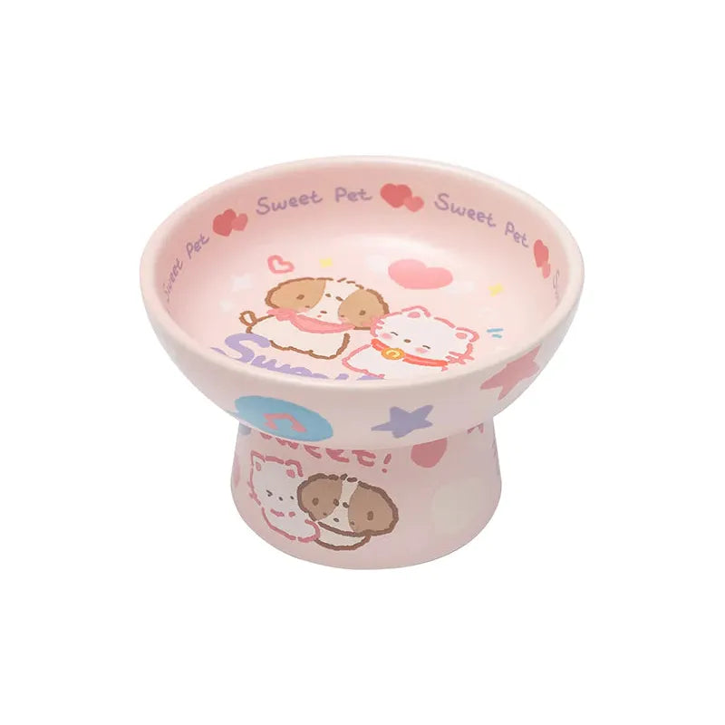NIAN'GAO Sweet Baby Pet Ceramic Pet Bowl