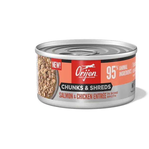 ORIJEN Cat Wt Food CHUNKS & SHREDS - SALMON & CHICKEN ENTRÉE