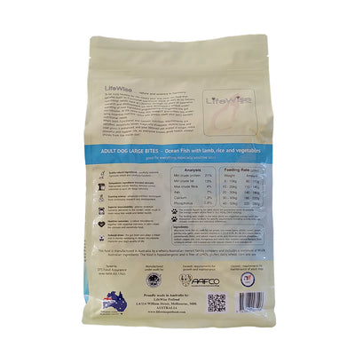 LifeWise Dog Dry Food Ocean Fish large bites