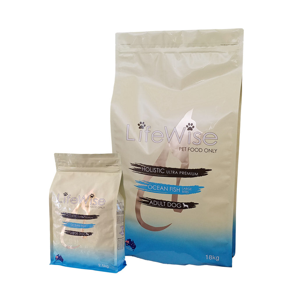LifeWise Dog Dry Food Ocean Fish large bites