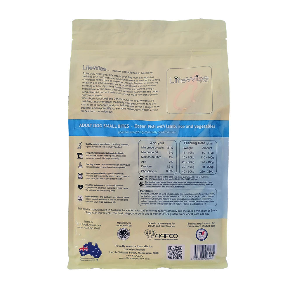 LifeWise Dog Dry Food Ocean Fish small bites