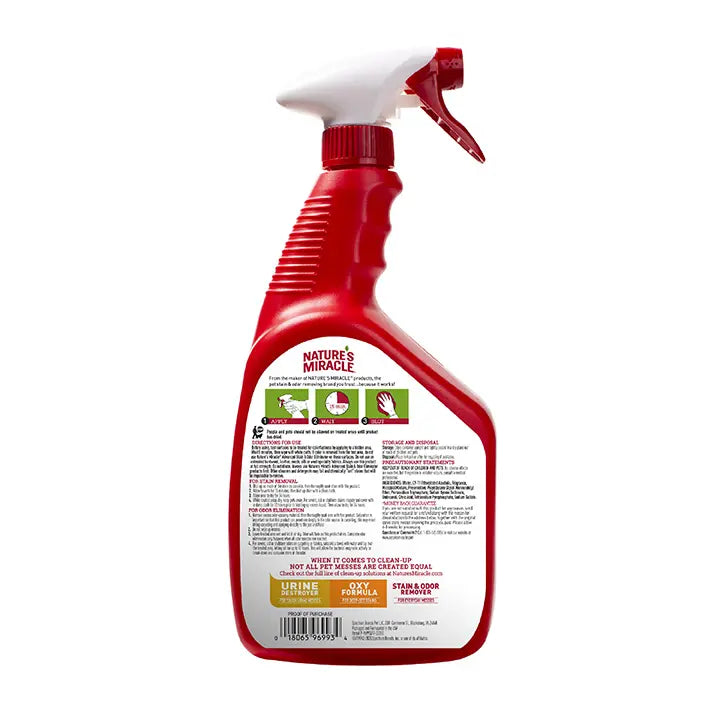 Nature's Miracle Advanced Stain and Odor Eliminator for Cats - Sunny Lemon 946ml