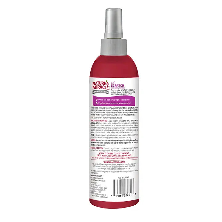 Nature's Miracle Advanced Platinum Cat Scratch Deterrent Spray 236ml