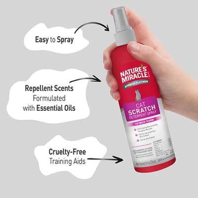 Nature's Miracle Advanced Platinum Cat Scratch Deterrent Spray 236ml